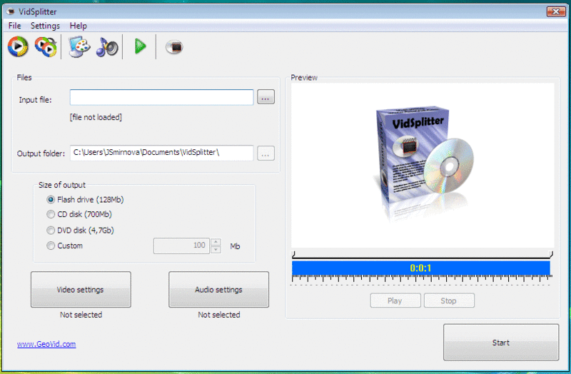 VidSplitter Screenshot
